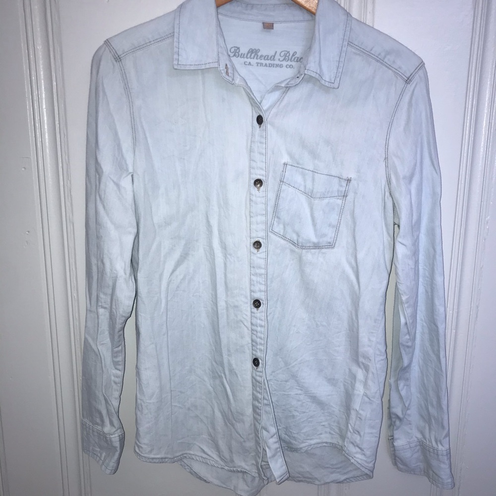 light wash shirt chambray denim button down shirt